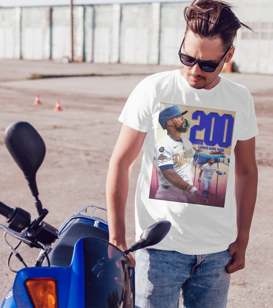 Los Angeles Dodgers Teoscar Hernandez 200 Career Home Runs Celebration T-Shirt