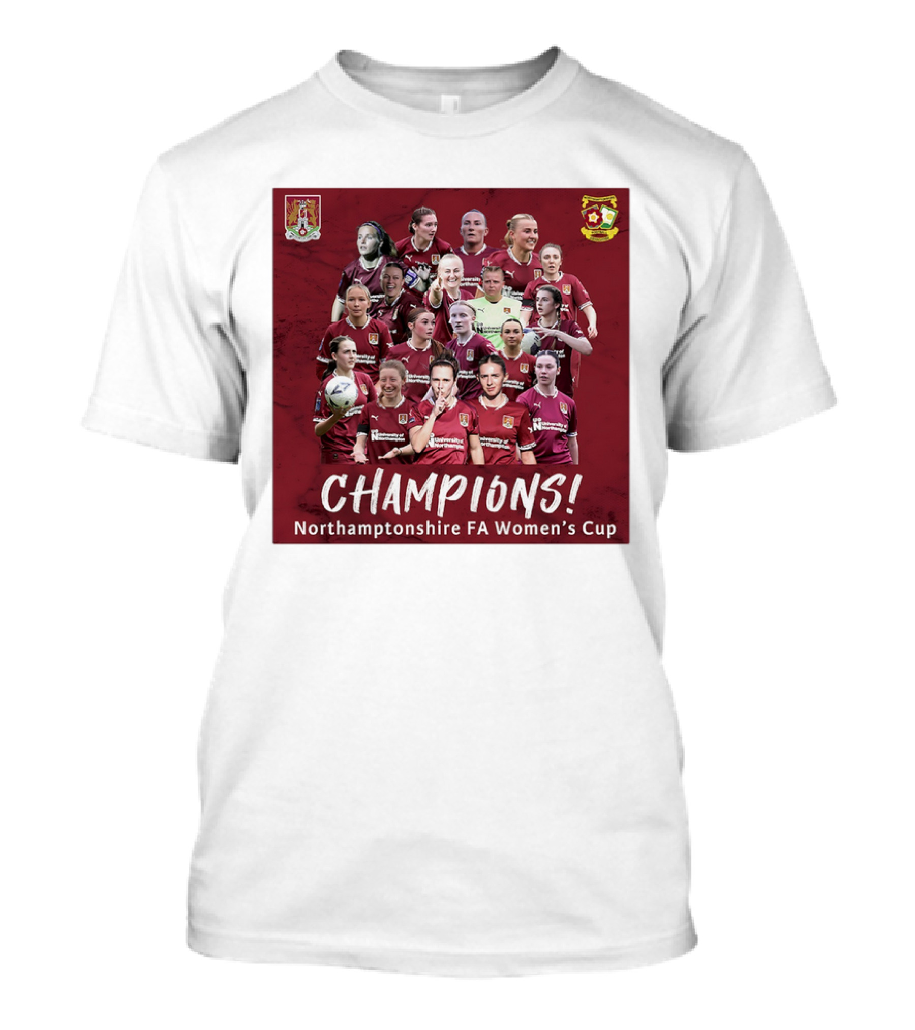 Champions Northamptonshire FA Women’s Cup Northampton Town Women FC T-Shirt