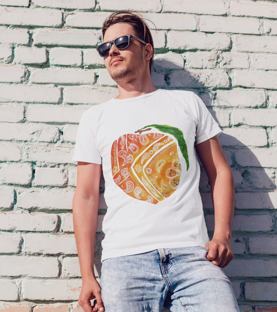 Peach Paisley Pattern Please T-Shirt