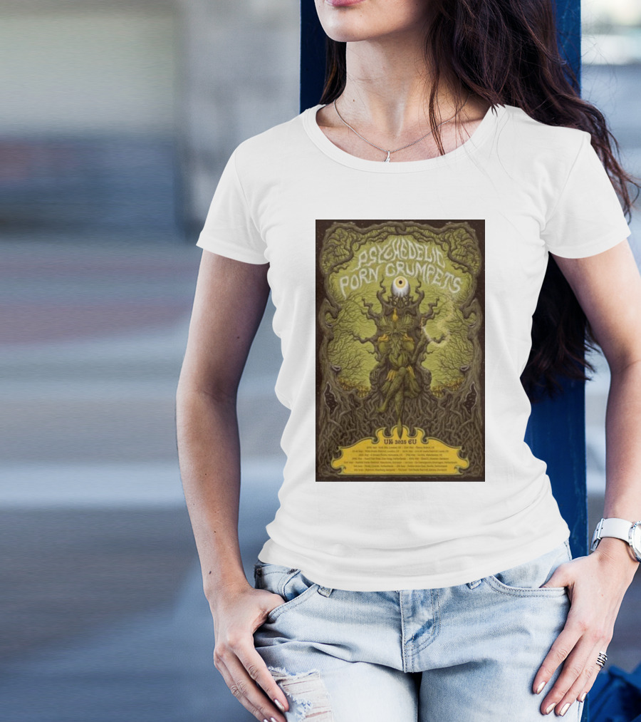 Psychedelic Porn Crumpets UK EU 2025 Tour Eye Tree T-Shirt