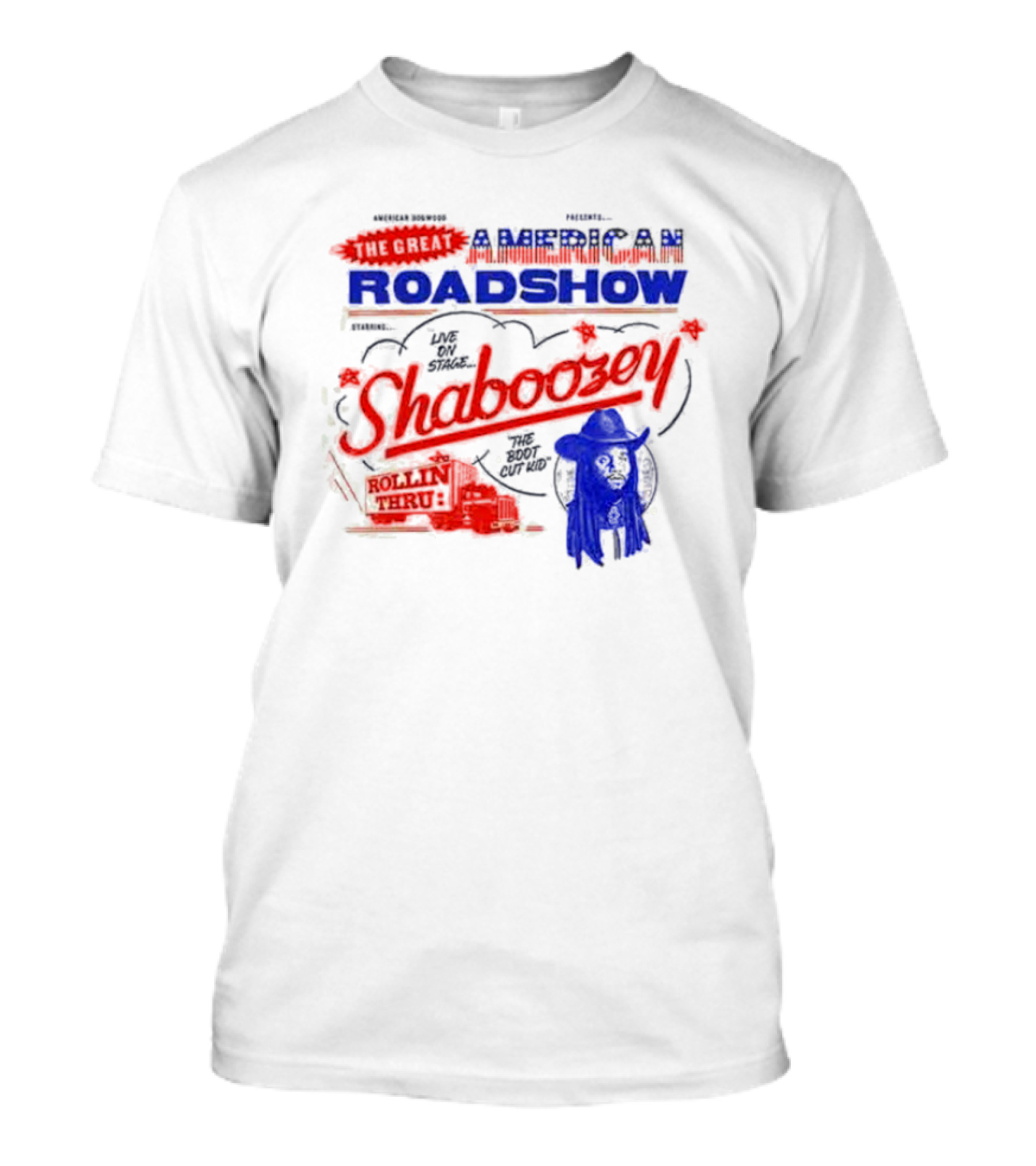 Great American Tour Shaboozey Roadshow 2025 Dates Cowboy Hat T-Shirt
