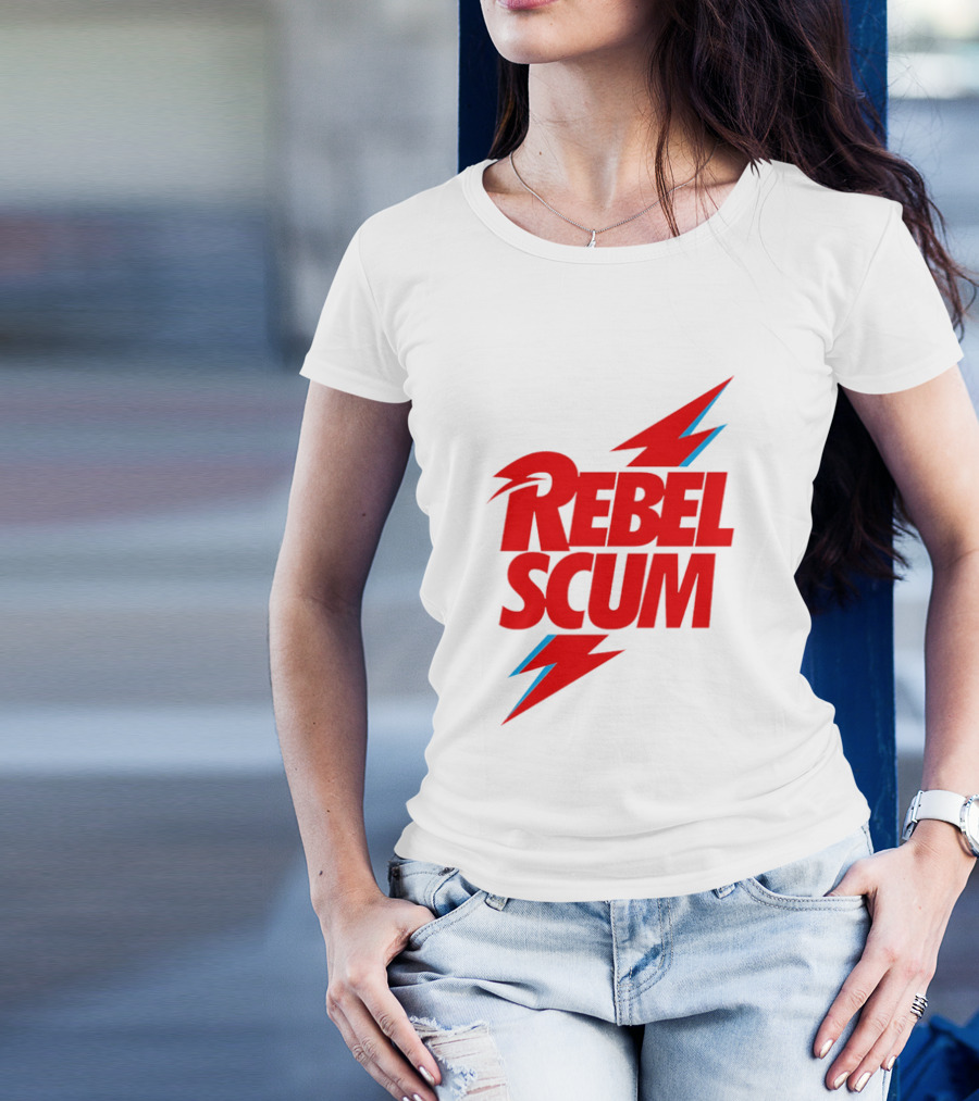 Rebel Scum Red Bold Lightning Letters T-Shirt