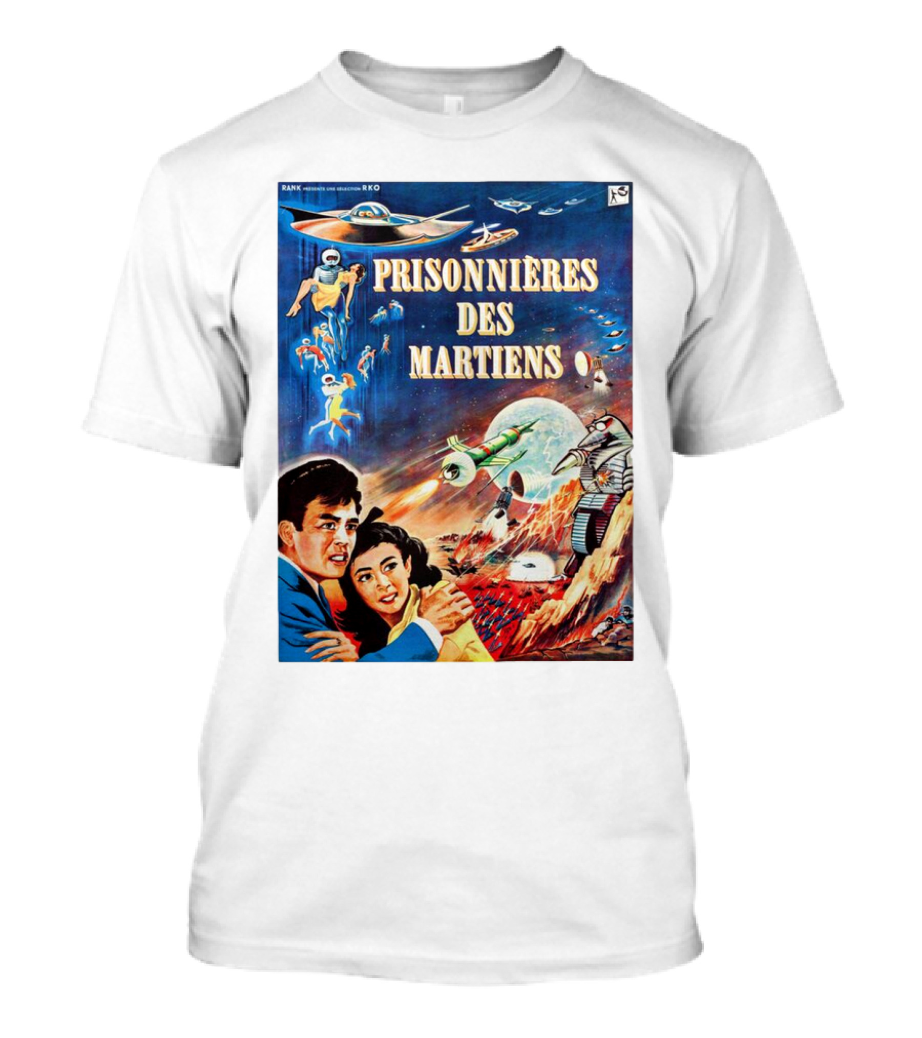 PRISONNIÈRES DES MARTIENS The Mysterians French RKO Sci-Fi Adventure T-Shirt