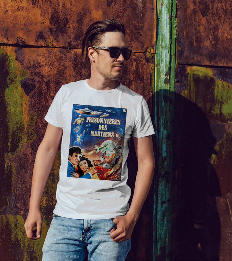 PRISONNIÈRES DES MARTIENS The Mysterians French RKO Sci-Fi Adventure T-Shirt
