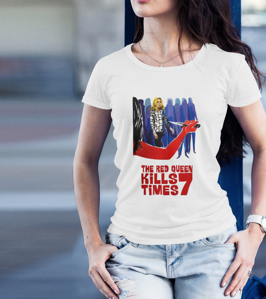 The Red Queen Kills Seven Times Red Arm Woman And Figures T-Shirt