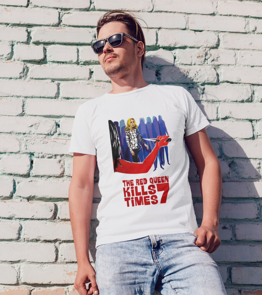 The Red Queen Kills Seven Times Red Arm Woman And Figures T-Shirt