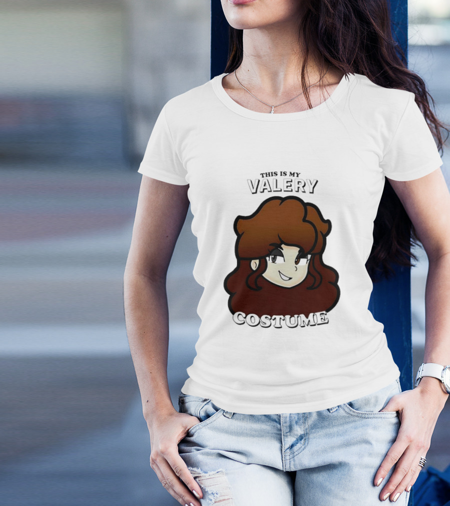 This Is My Valery Costume Cartoon Character Face T-Shirt