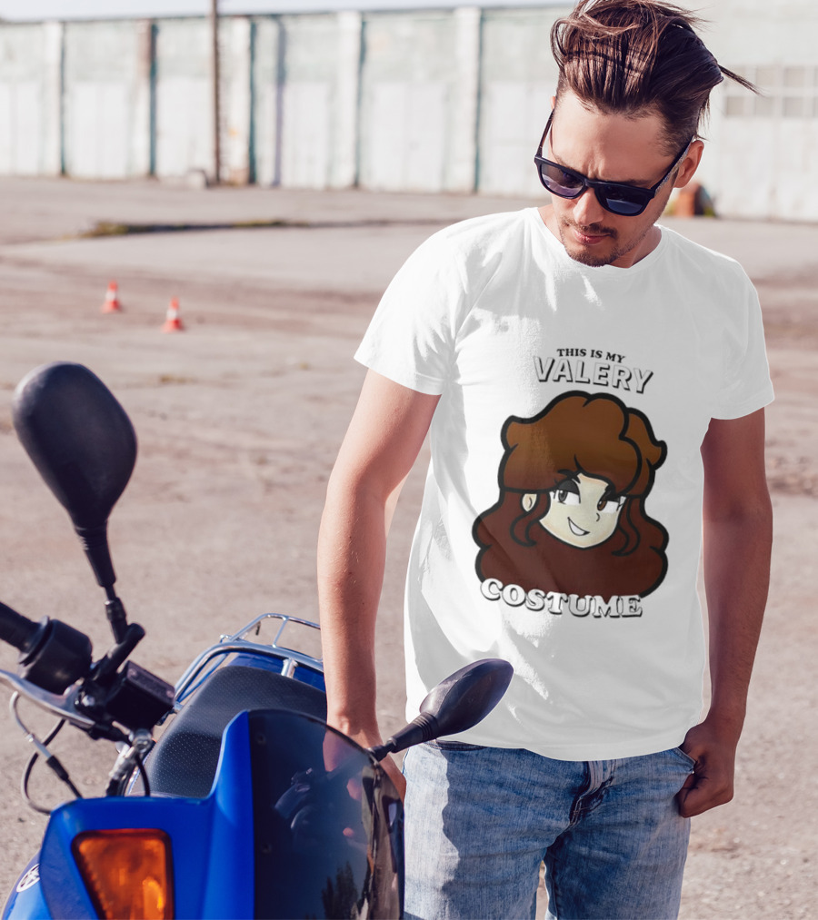 This Is My Valery Costume Cartoon Character Face T-Shirt