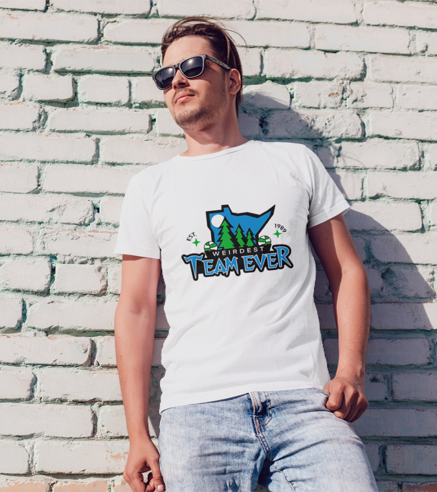 Weirdest Team Ever Forest Trees Established 1989 T-Shirt
