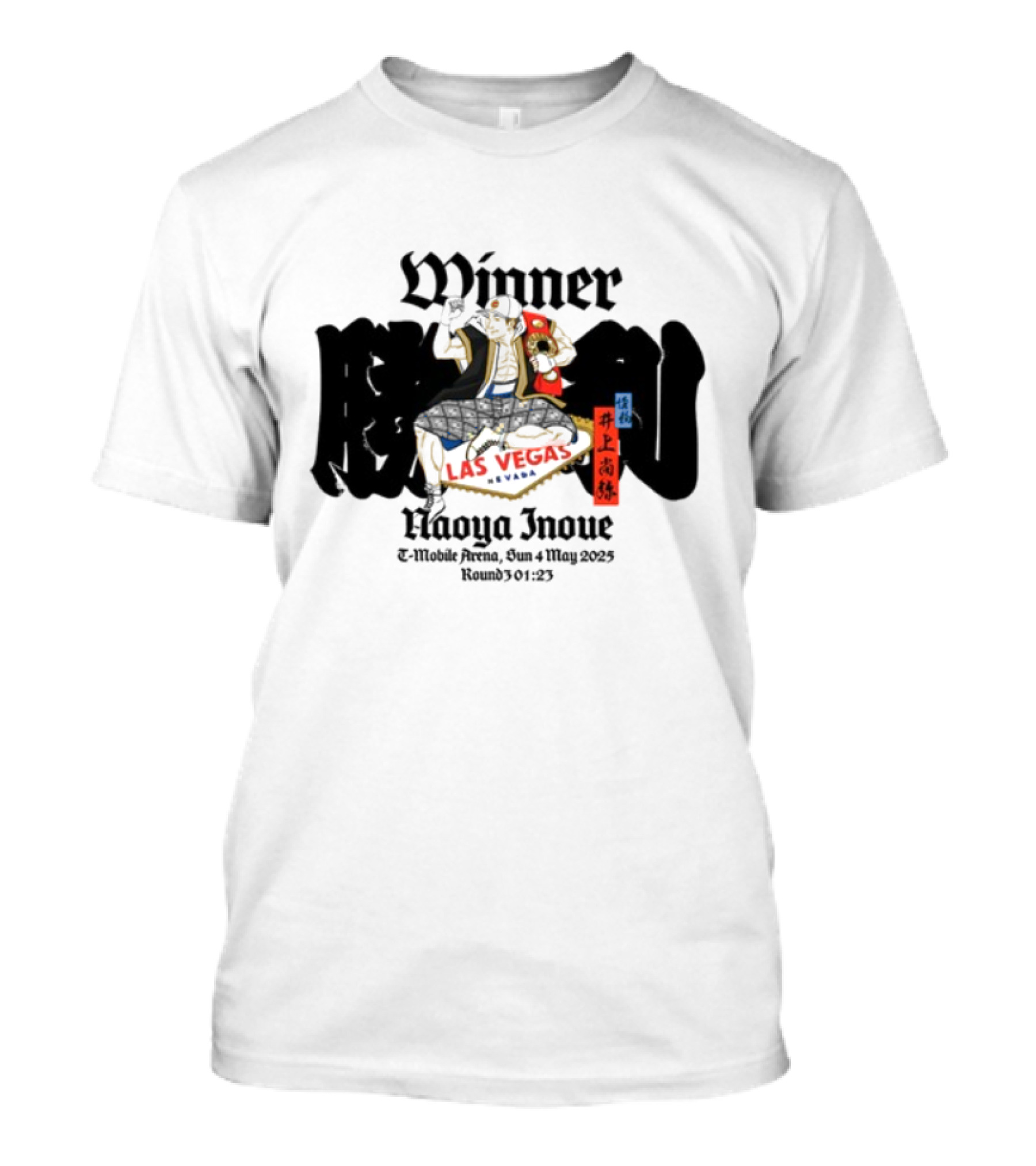 Winner Naoya Inoue Las Vegas Nevada 25 De Julio 2023 T-Shirt