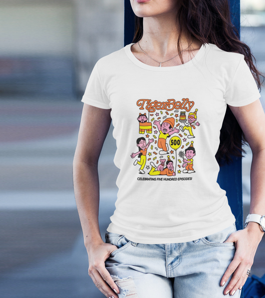 TigerBelly Celebrating 500 Episodes T-Shirt
