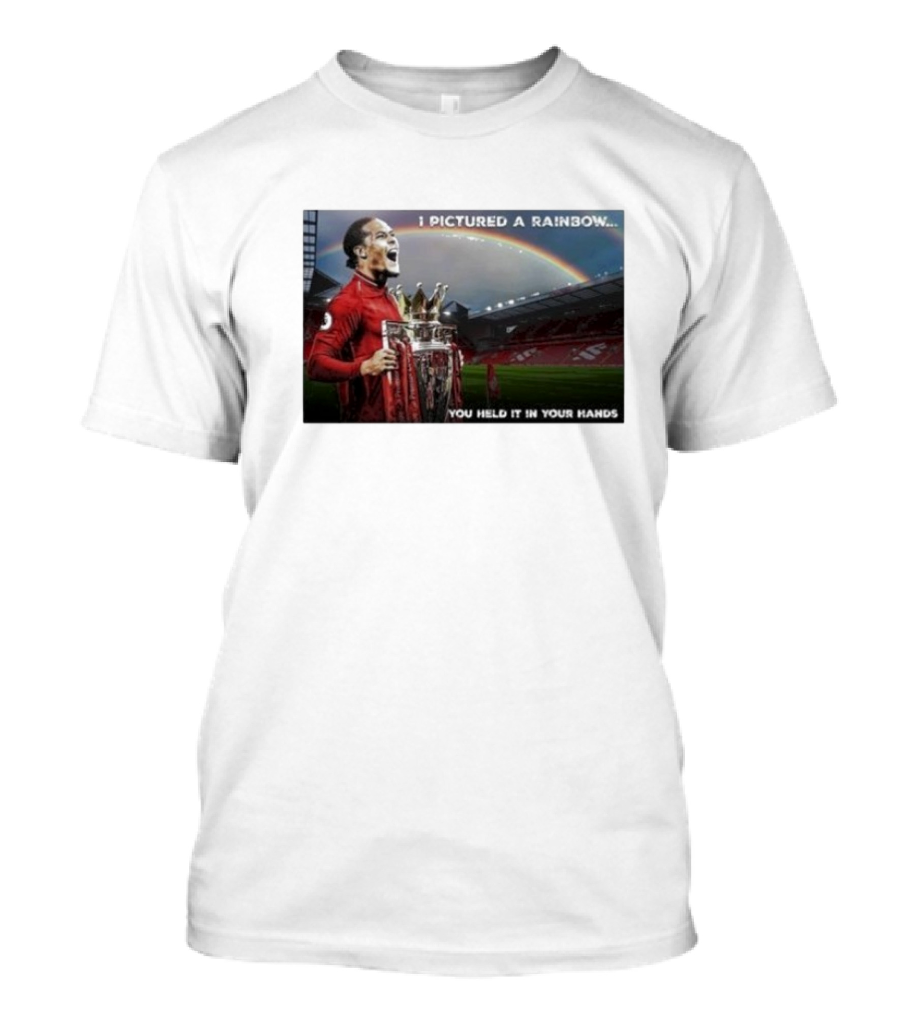 Virgil Van Dijk Liverpool Champions I Pictured A Rainbow You Held It In Your Hands T-Shirt
