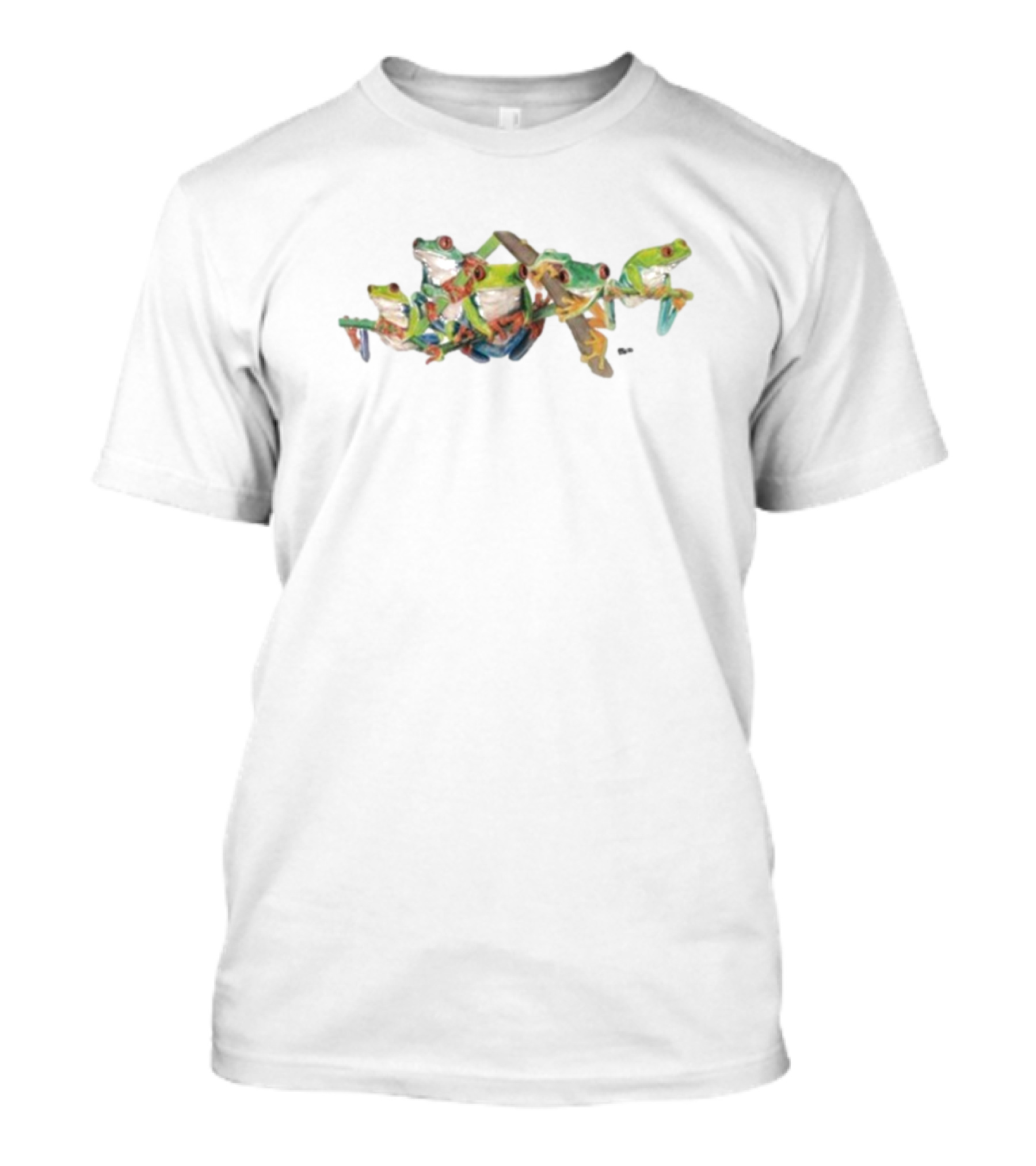"Tree Frogs Jim Morris Vibrant Tropical Leap" T-Shirt