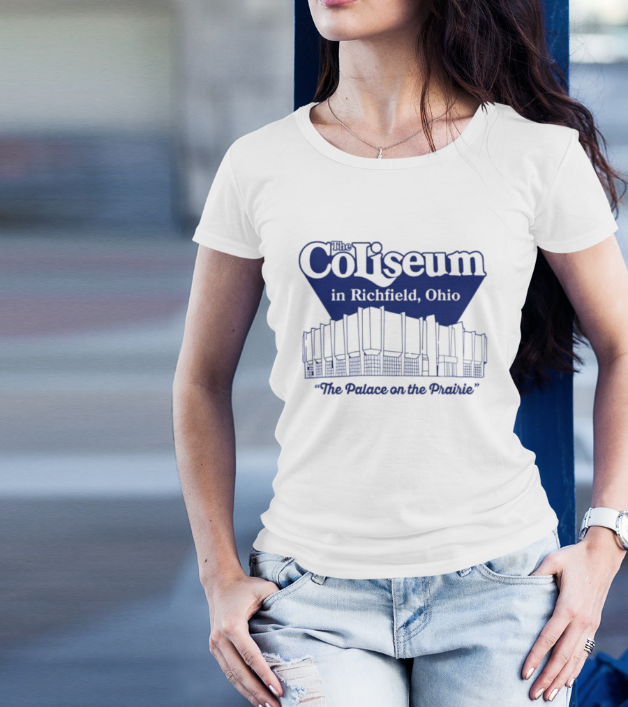 The Coliseum In Richfield Ohio Palace On The Prairie Outline T-Shirt