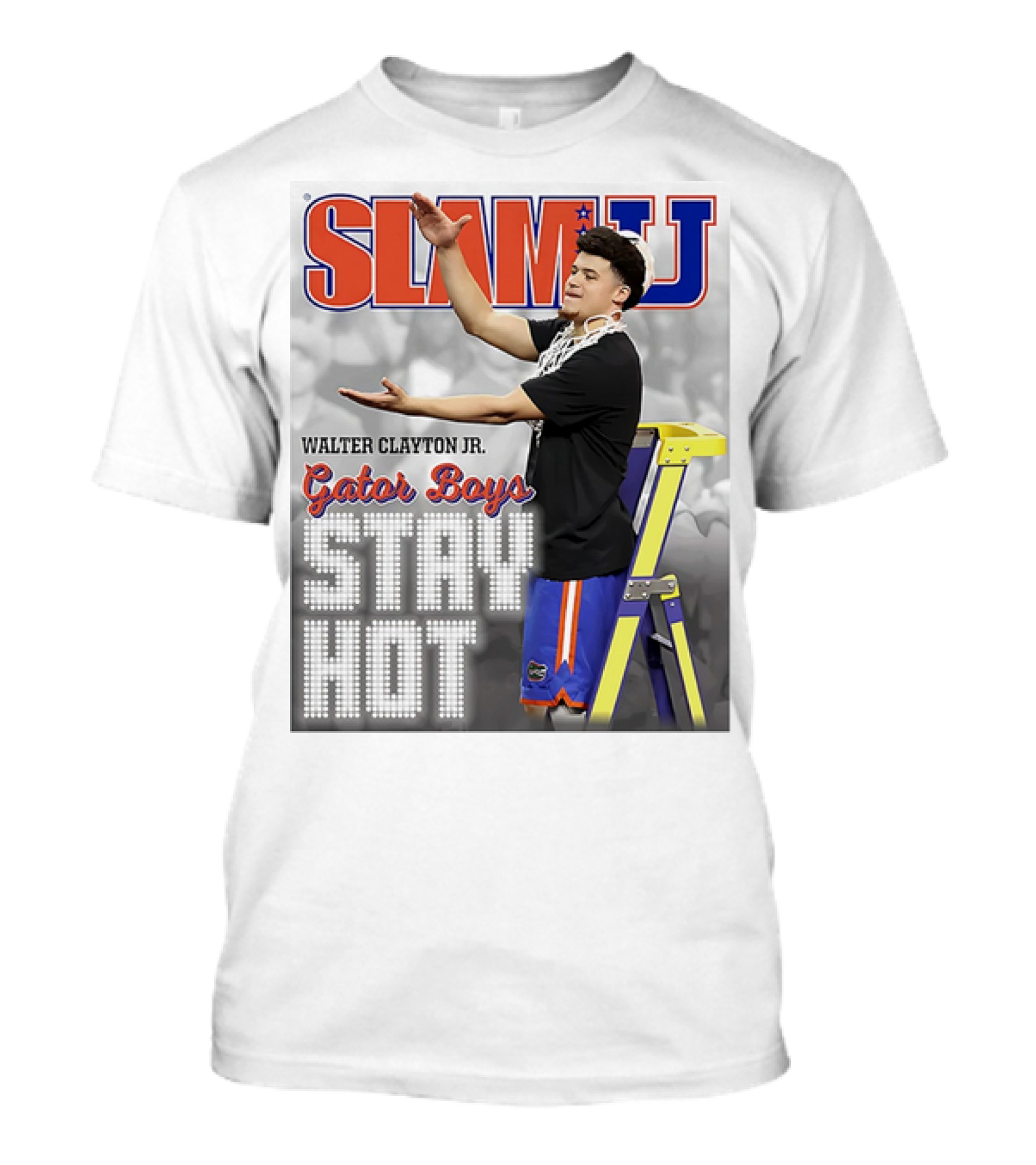 SLAMU Walter Clayton Jr. Gator Boys Stay Hot T-Shirt