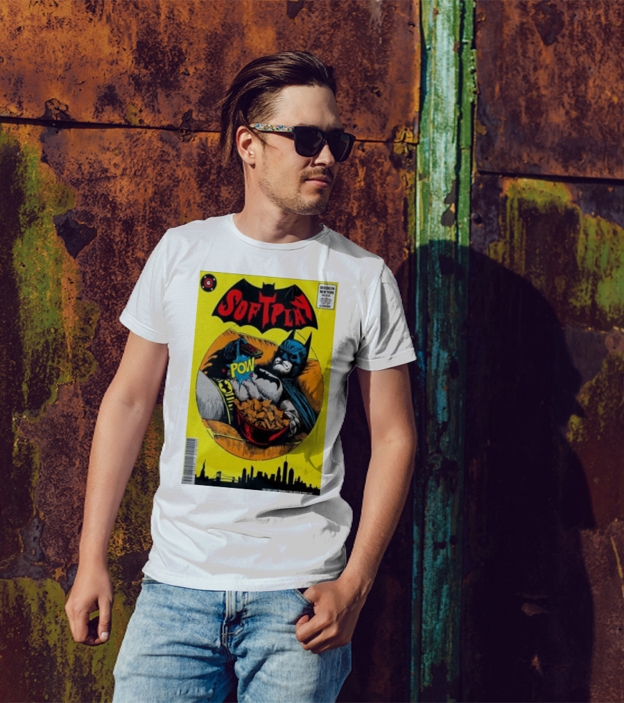 Soft Play Brooklyn New York Batman Comic Cereal Pow 2025 T-Shirt