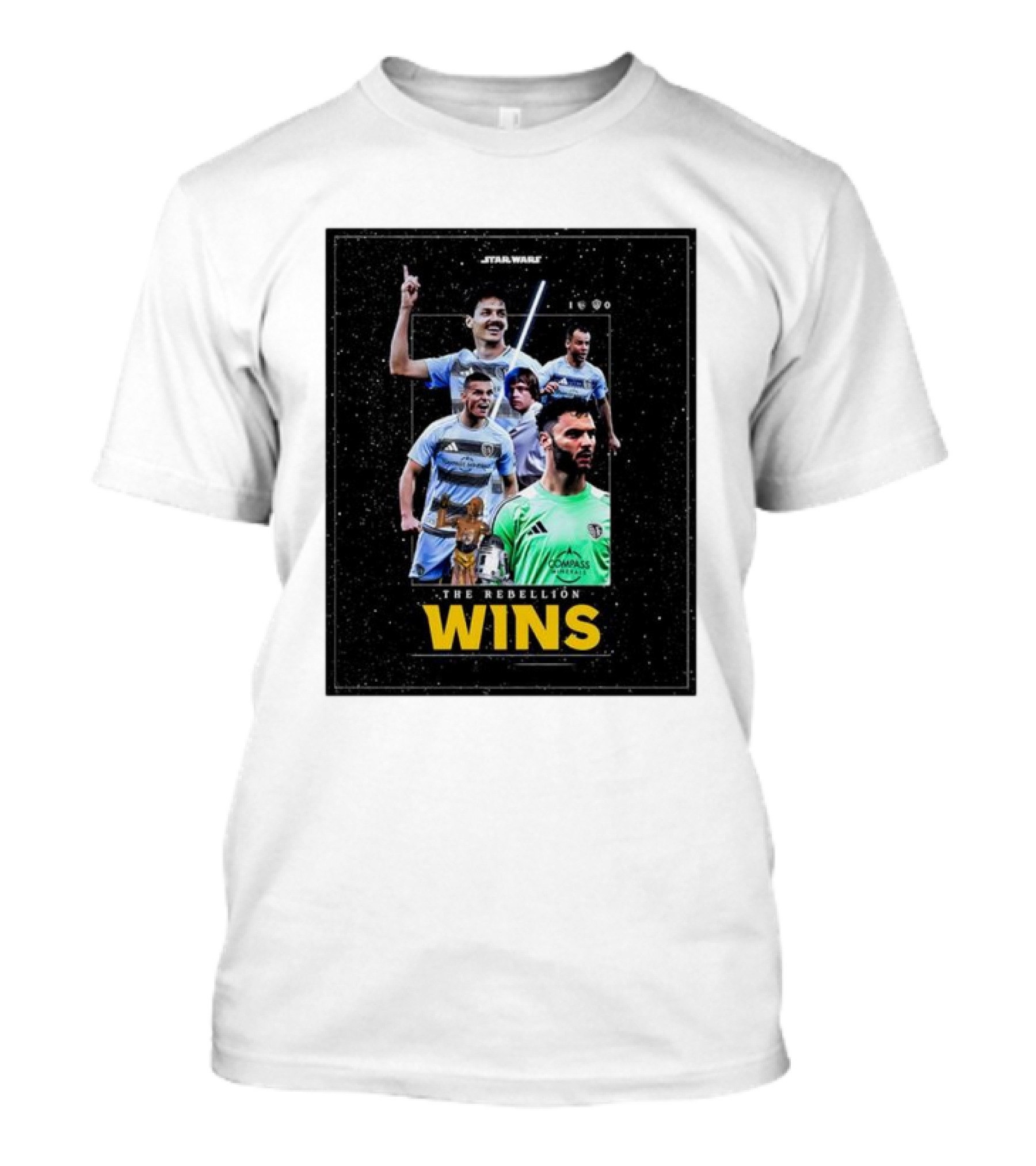 Star Wars The Rebellion Wins Featuring Sporting Kansas City Players T-Shirt