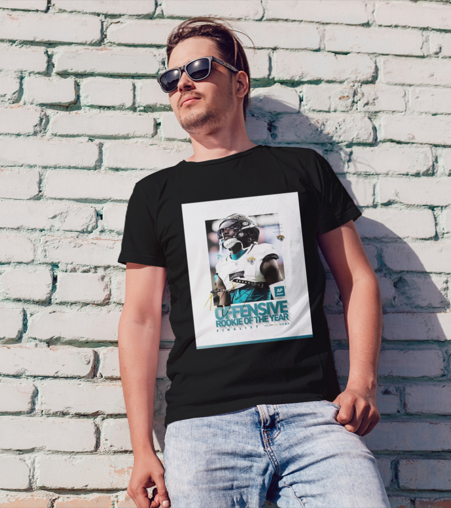 Jacksonville Jaguars Brian Thomas AP Offensive Rookie Of The Year Finalist Signature T-Shirt