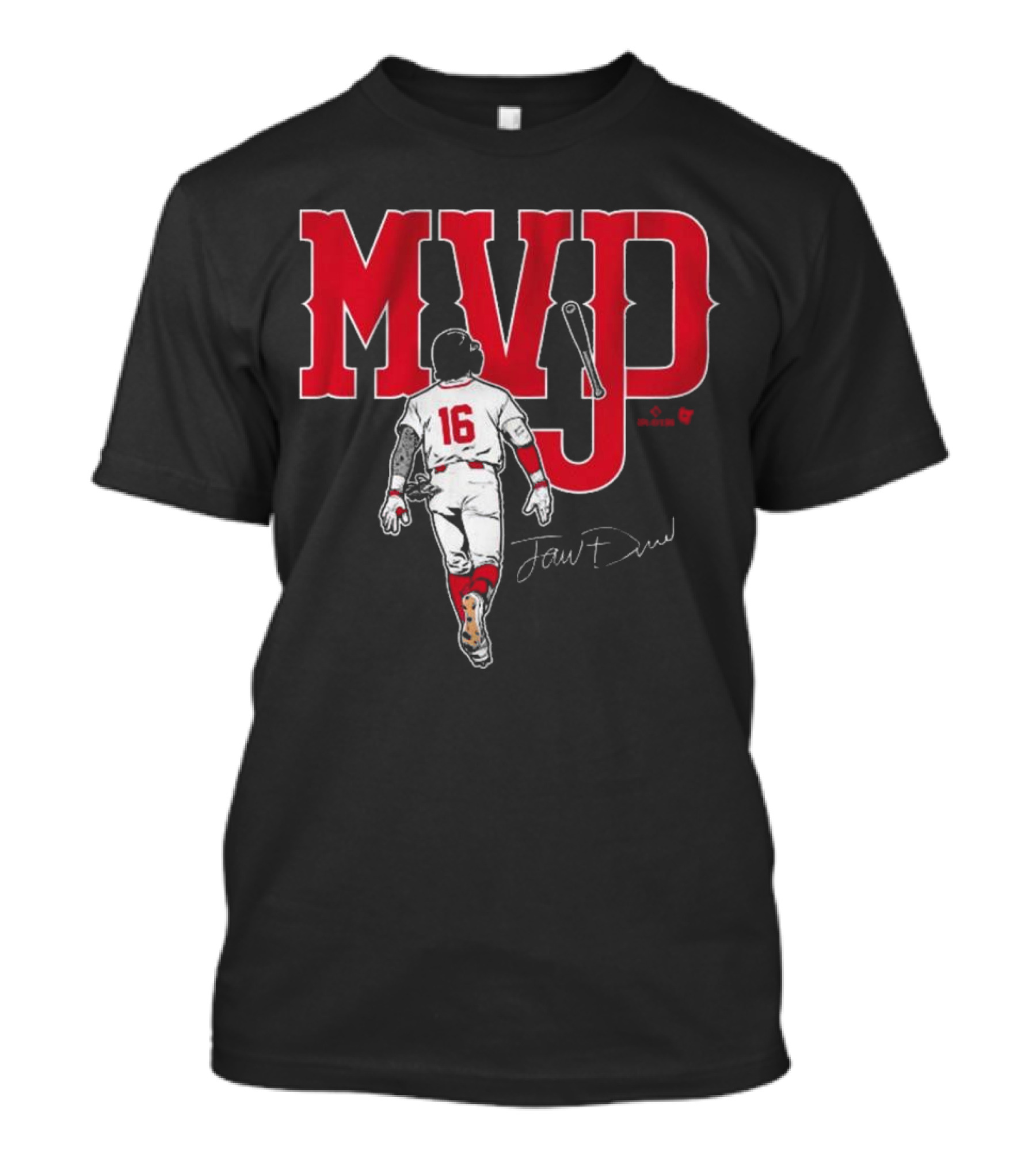 Jarren Duran MVJD 16 Signature Baseball Tribute T-Shirt