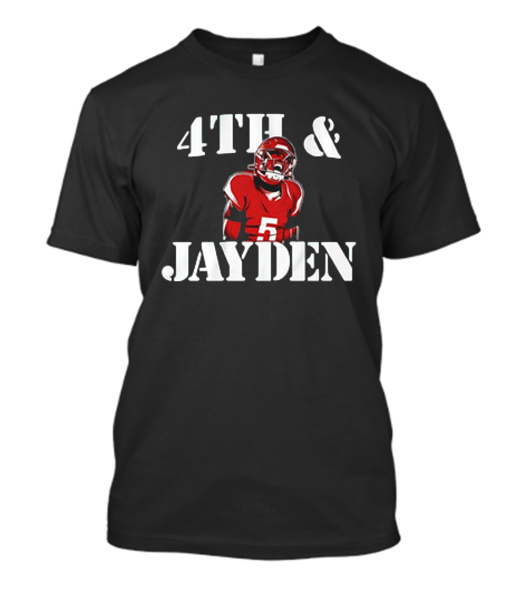 4th And Jayden Daniels Washington Commanders T-Shirt