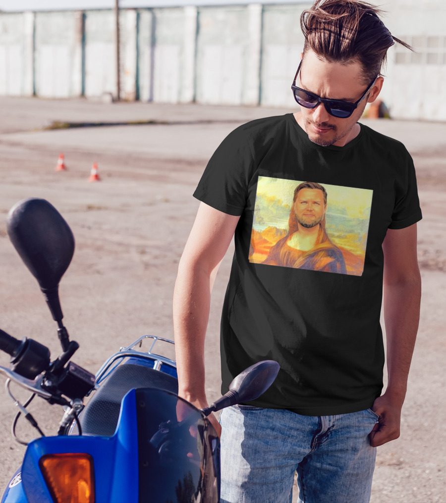 JD Mona Lisa JD Vance Mashup Portrait T-Shirt