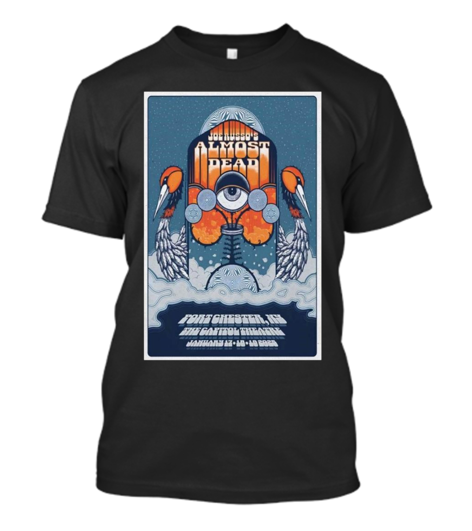 Joe Russo’s Almost Dead Capitol Theatre Port Chester NY January 17-18-19 2025 Psychedelic Art T-Shirt
