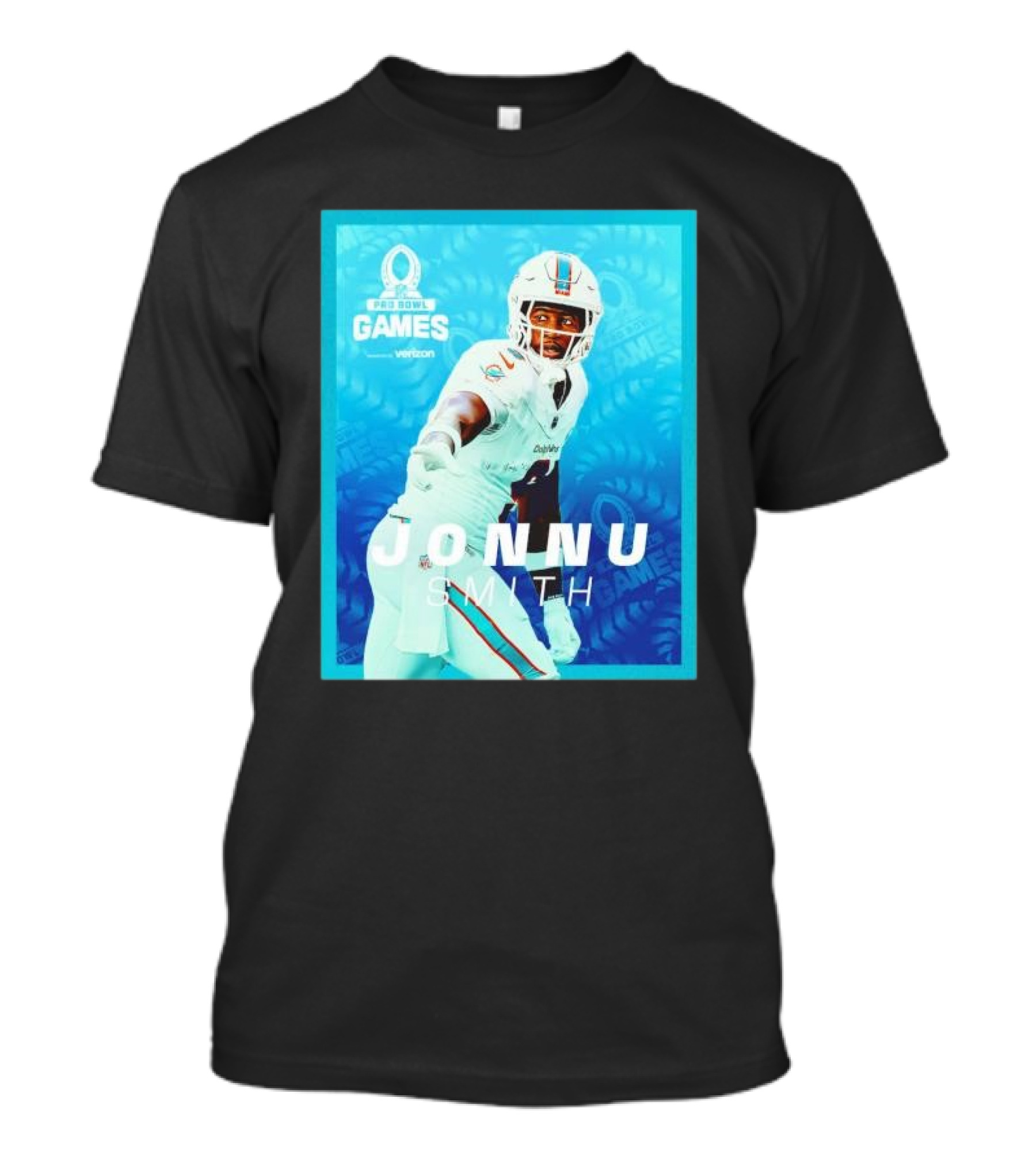 Miami Dolphins Jonnu Smith NFL Pro Bowl Games Verizon T-Shirt