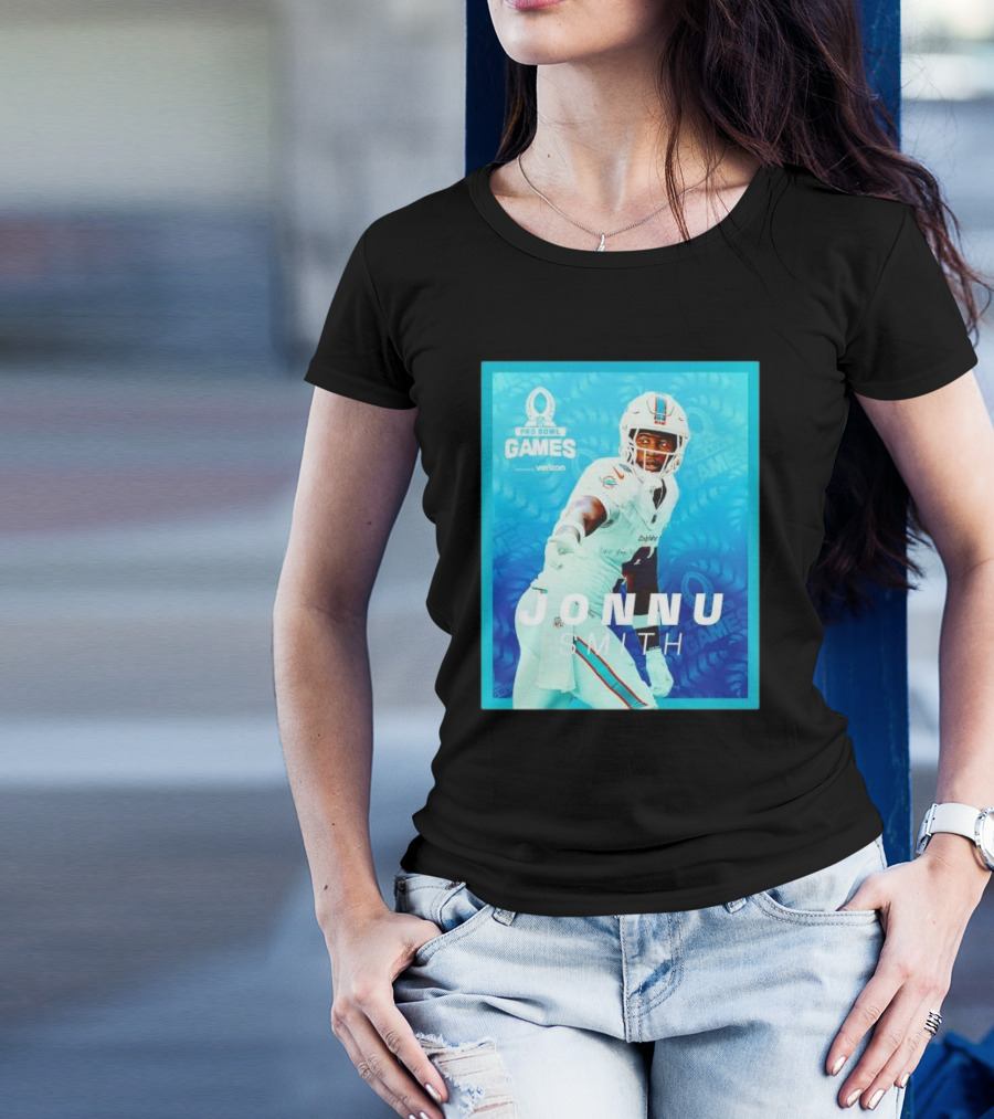 Miami Dolphins Jonnu Smith NFL Pro Bowl Games Verizon T-Shirt