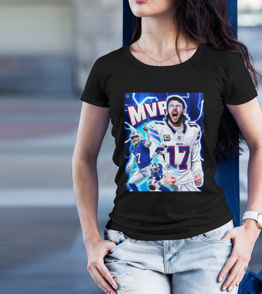 Josh Allen Buffalo Bills MVP 2024 The King Of Bills Mafia Most Valuable Player T-Shirt
