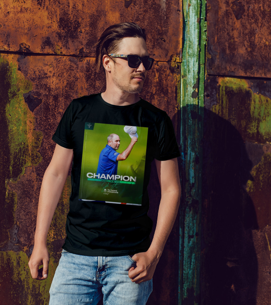 Josh Teater Champion Korn Ferry Tour Panamá Championship Signature T-Shirt