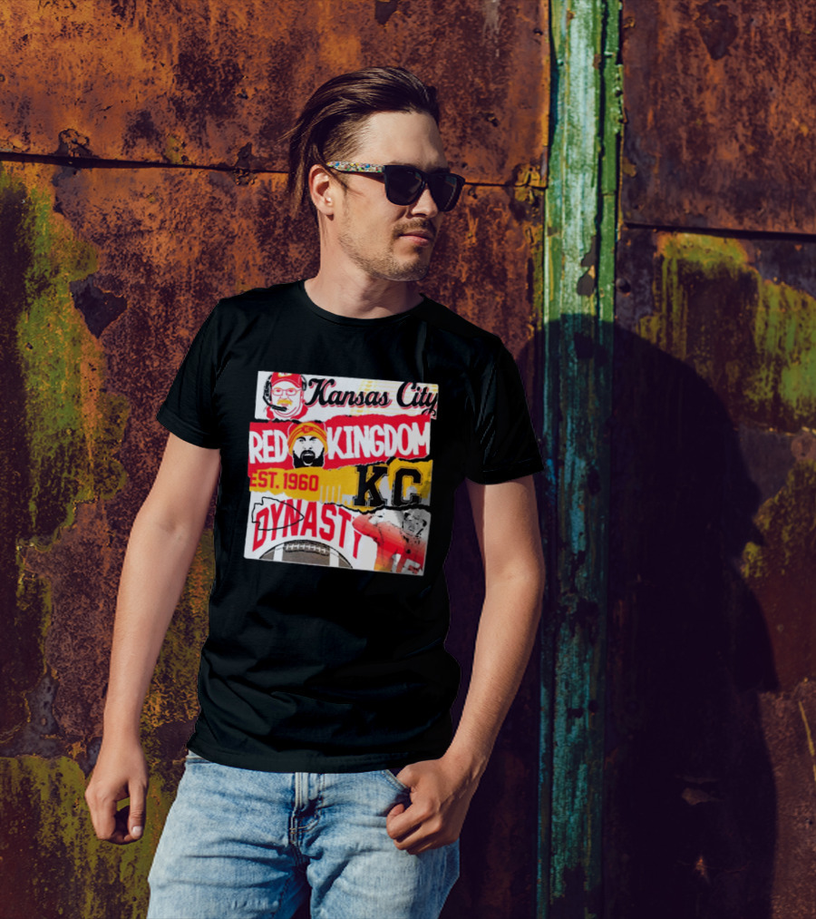 Kansas City Chiefs Red Kingdom Est 1960 KC Dynasty T-Shirt