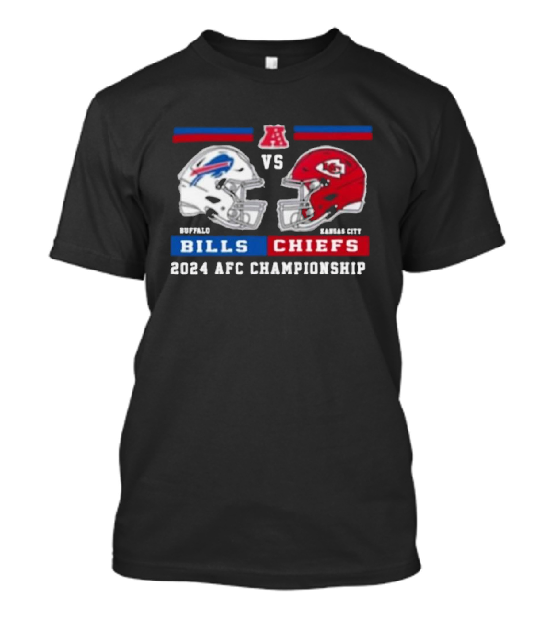 Buffalo Bills Vs Kansas City Chiefs 2024 AFC Championship Helmets T-Shirt