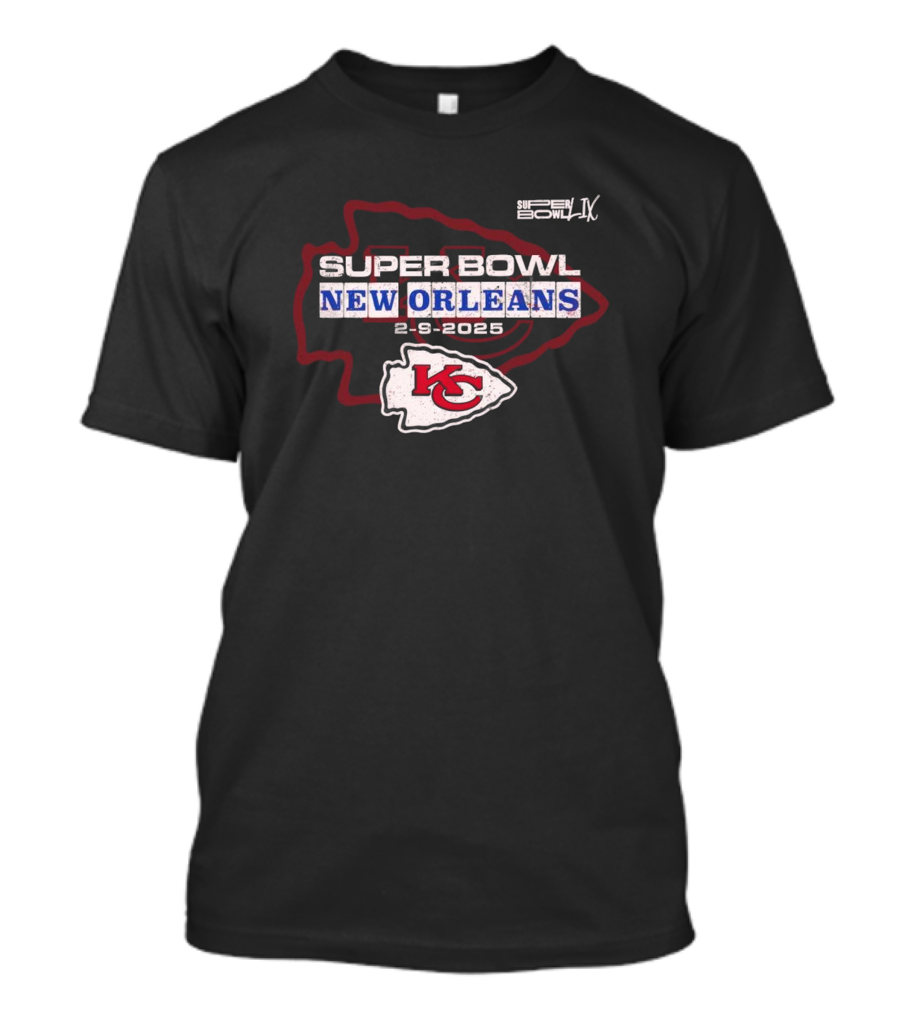 Kansas City Chiefs Super Bowl LIX New Orleans 2-9-2025 T-Shirt