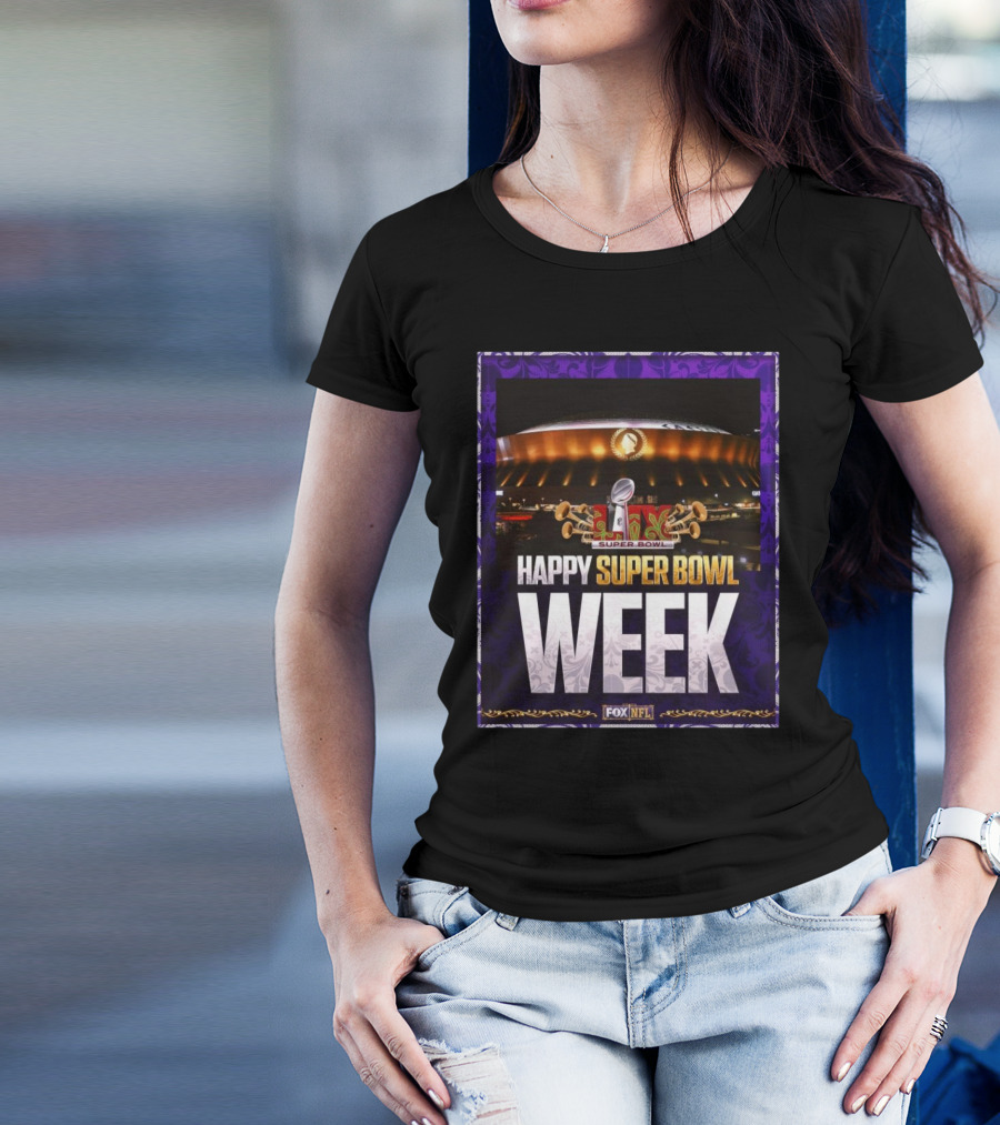 Kansas City Chiefs Vs Philadelphia Eagles NFL Happy Super Bowl LIX Week T-Shirt
