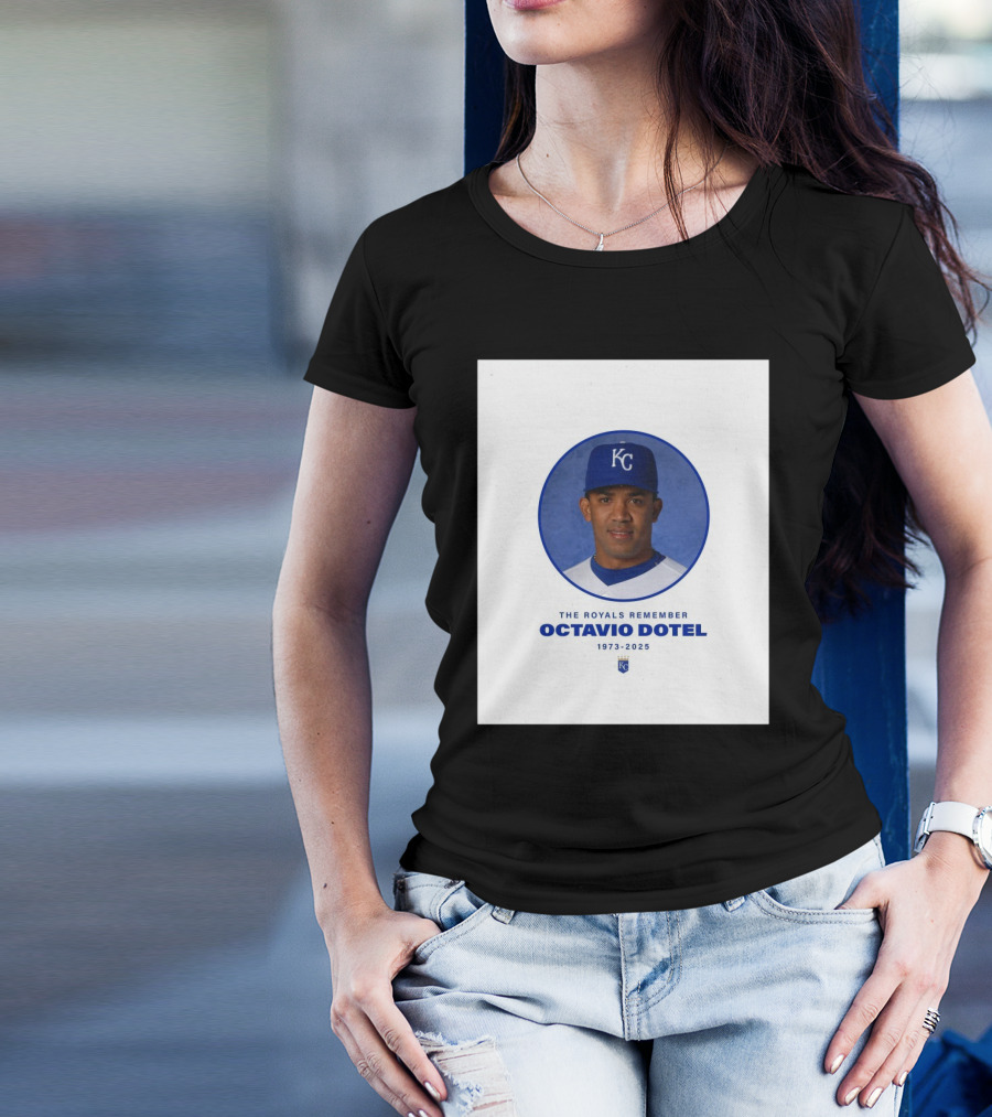 Kansas City Royals Remember Octavio Dotel 1973-2025 T-Shirt
