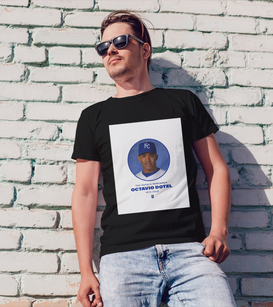 Kansas City Royals Remember Octavio Dotel 1973-2025 T-Shirt