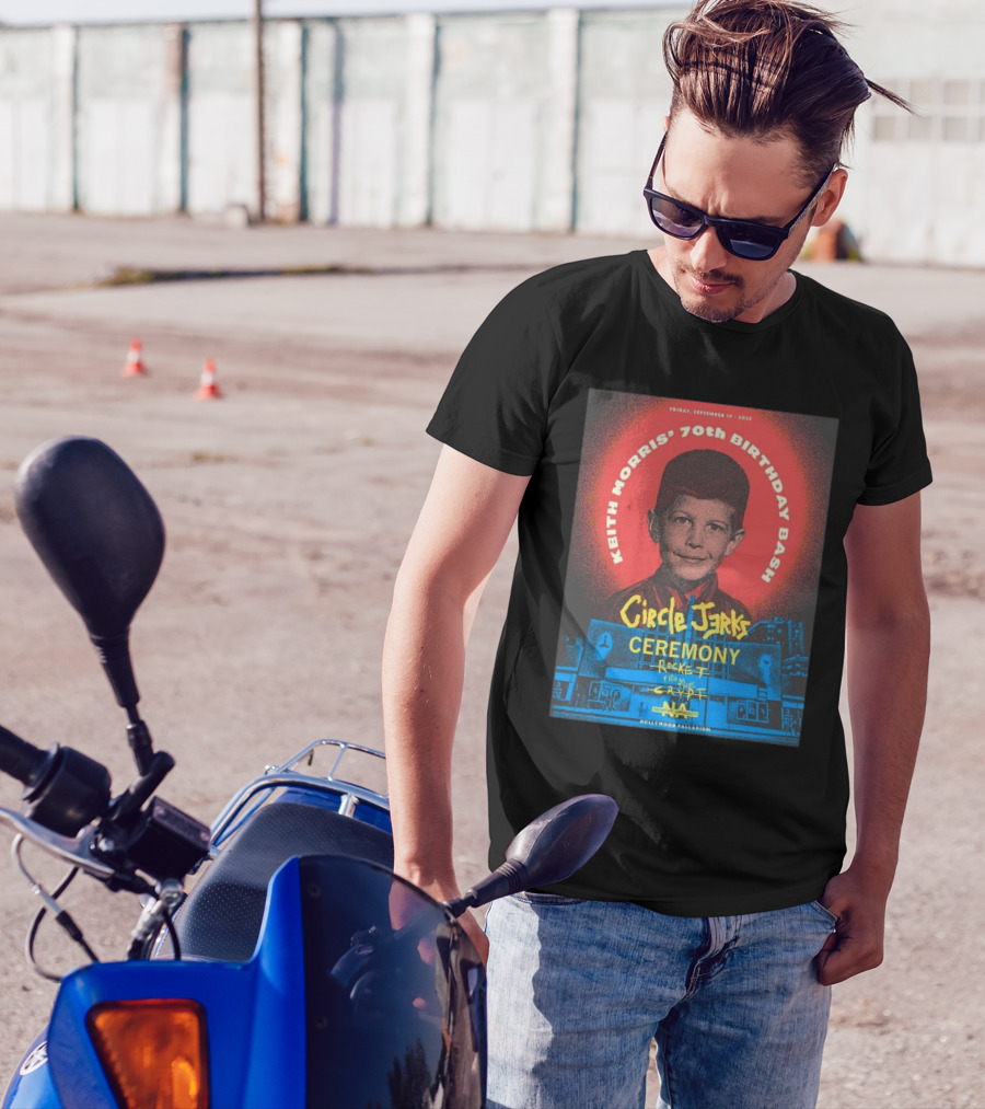 Keith Morris 70th Birthday Bash Circle Jerks Ceremony Rocket From The Crypt Hollywood Palladium 2025 T-Shirt