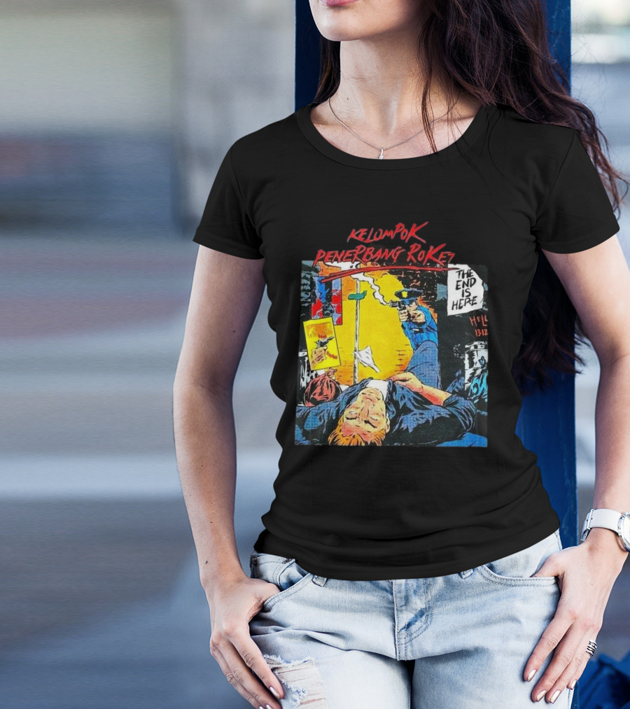 Kelompok Penerbang Roket The End Is Here Mati Muda Comic Style T-Shirt