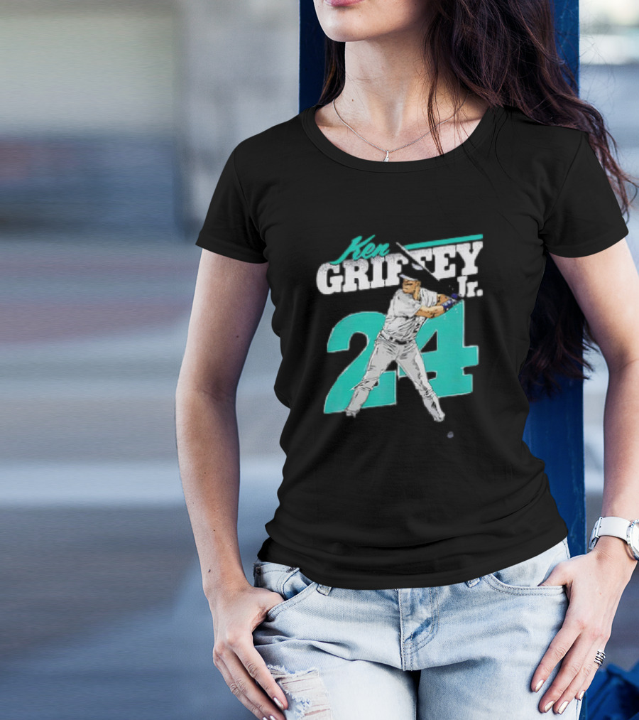 Ken Griffey Jr. Seattle Mariners 24 Retro Vintage Baseball Player T-Shirt