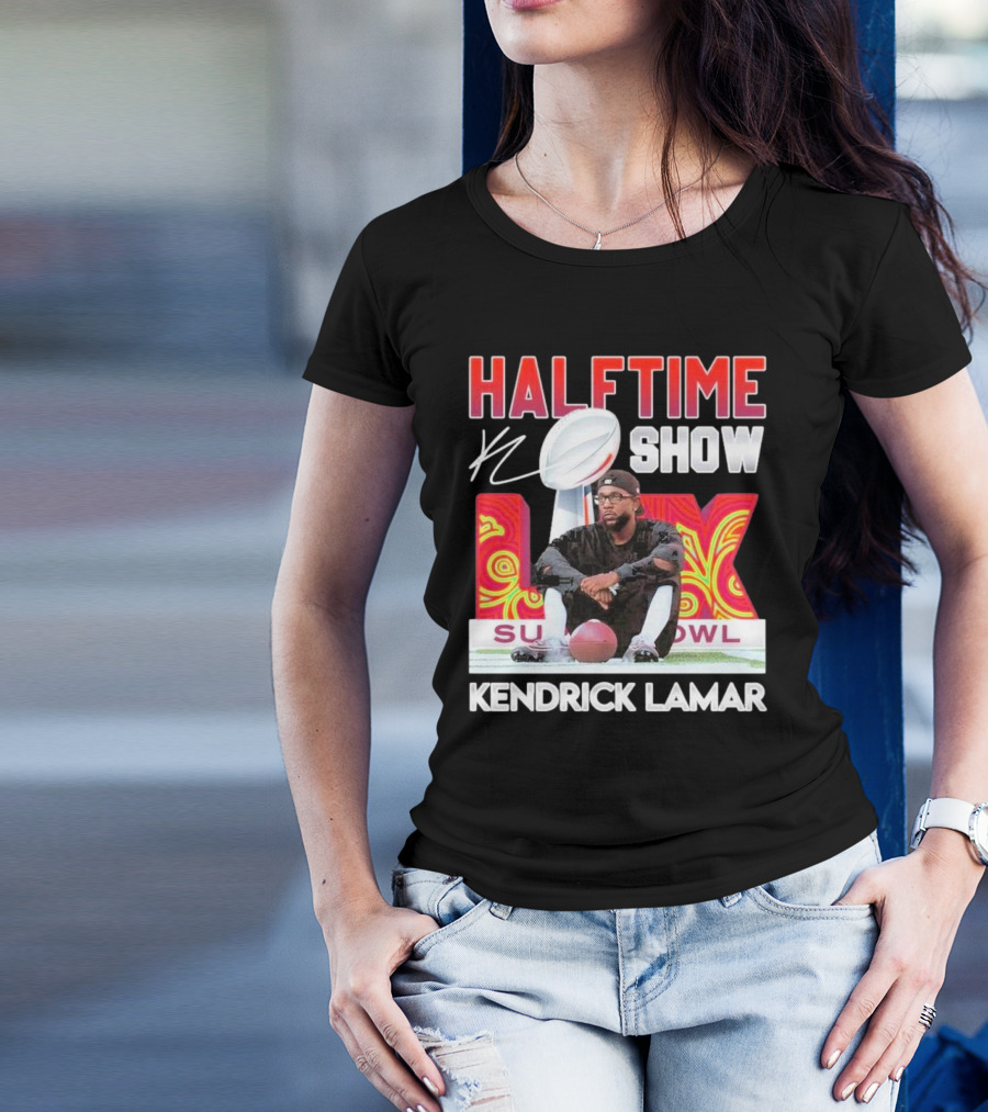 Kendrick Lamar Halftime Show Super Bowl LIX Football T-Shirt