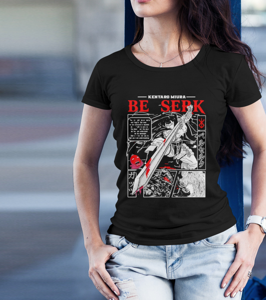 Kentaro Miura Berserk Guts Be Serk T-Shirt