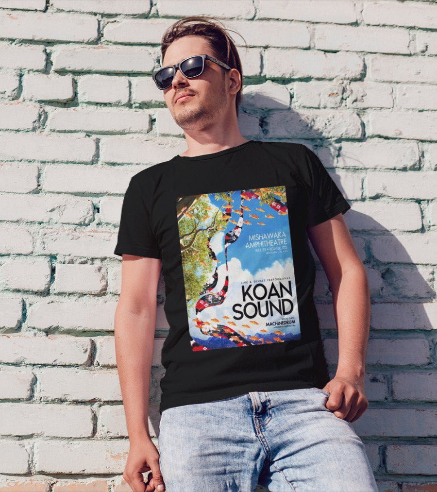 Koan Sound Live Sunset Performance Mishawaka Amphitheatre Bellvue CO Jul 25 Special Guest Machinedrum T-Shirt