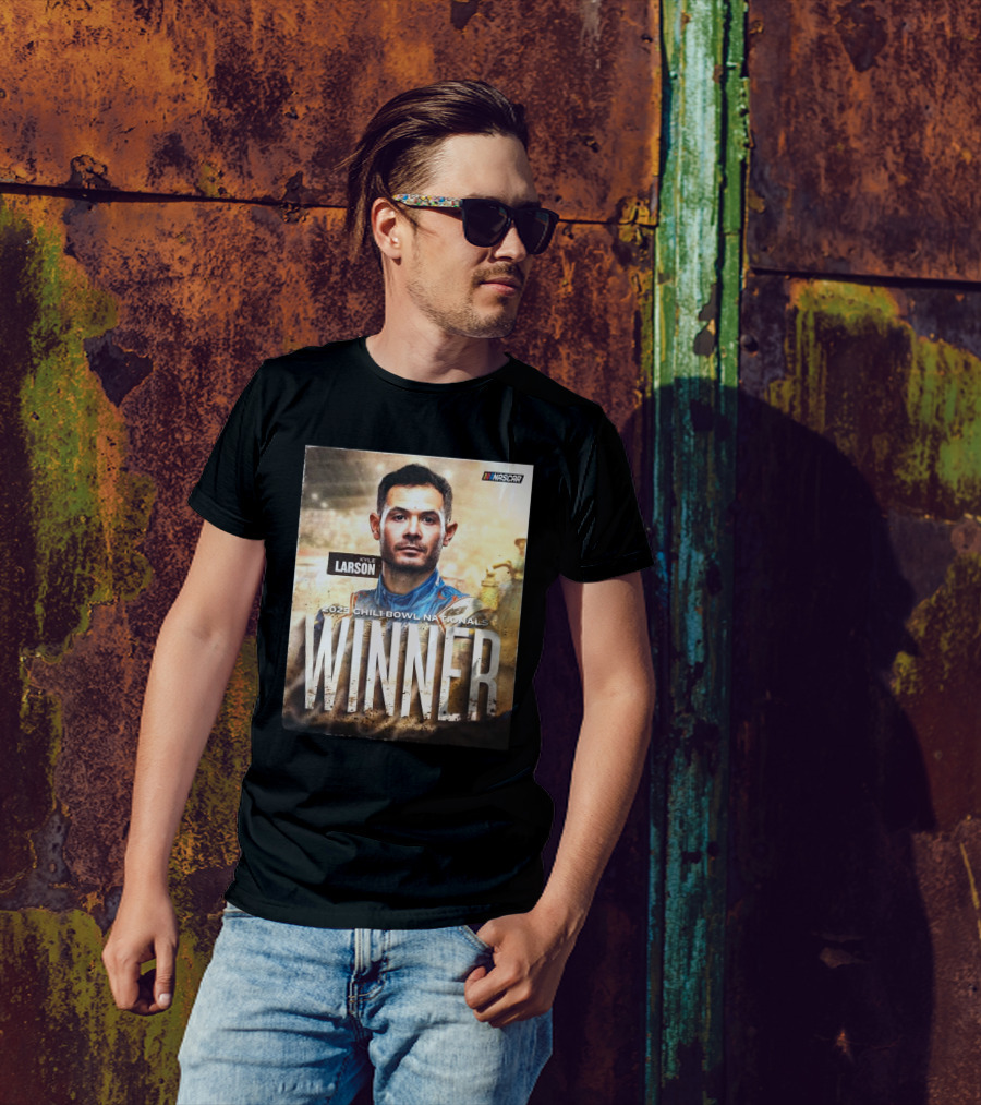"Kyle Larson NASCAR 2025 Chili Bowl Nationals Winner" T-Shirt