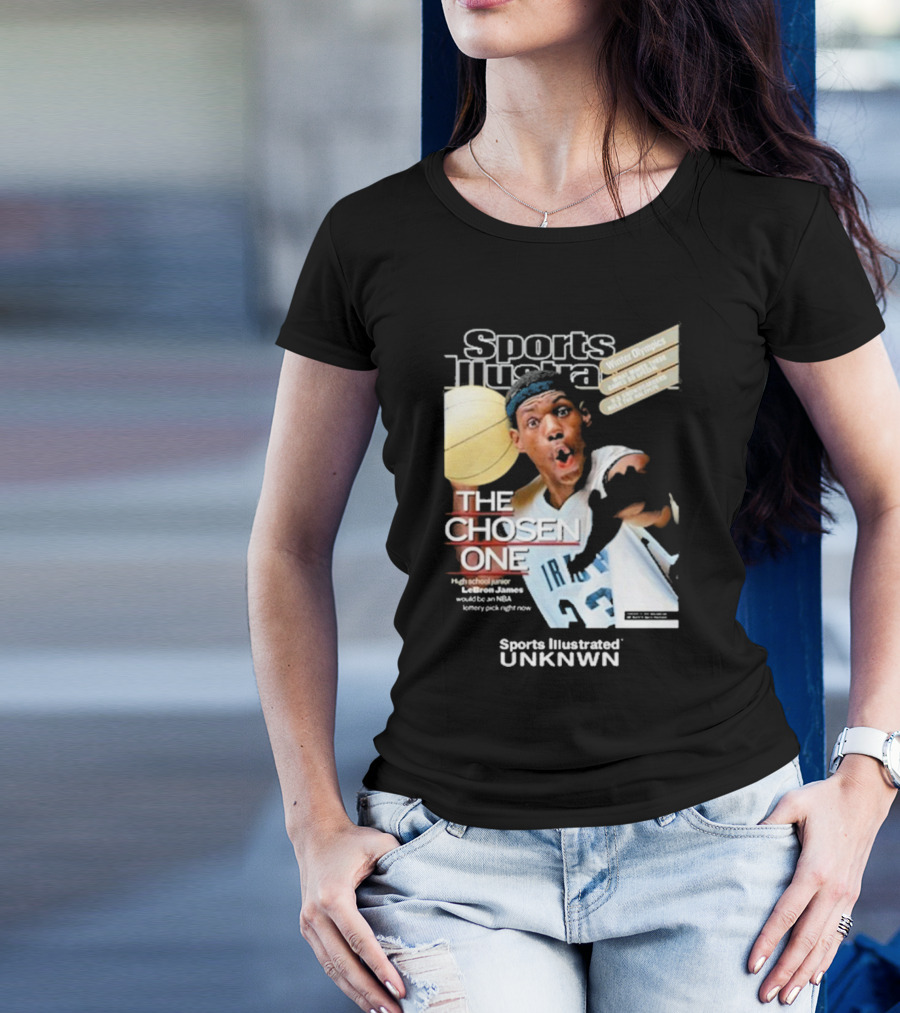 Sports Illustrated Lebron James The Chosen One High School Phenom Irish 23 Winter Olympics NBA T-Shirt