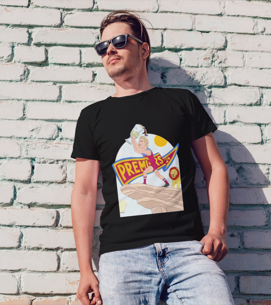 Lion King Premieres 2024 Jason Akermanis Brisbane Lions Premiership Celebration T-Shirt