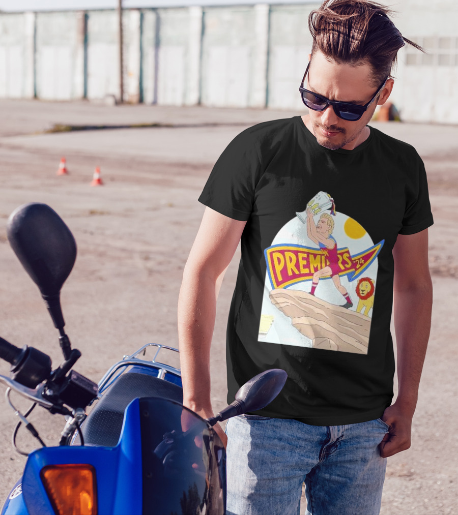 Lion King Premieres 2024 Jason Akermanis Brisbane Lions Premiership Celebration T-Shirt