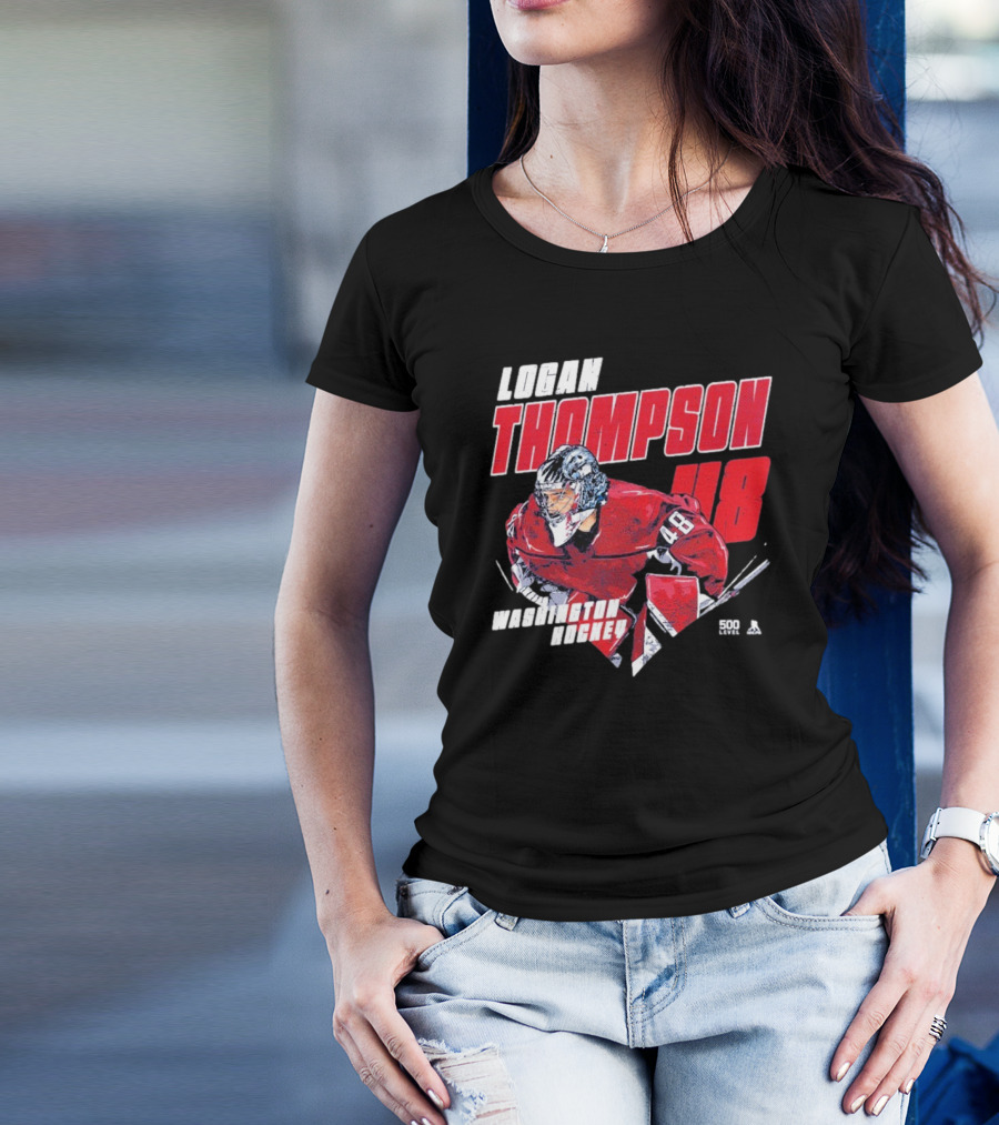 Logan Thompson Washington Hockey 48 Diamond Sports Graphic T-Shirt
