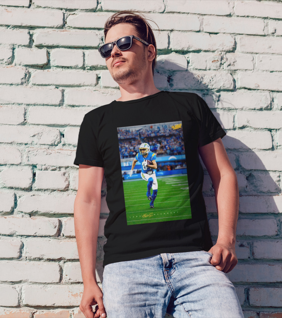 Los Angeles Chargers Vs Houston Texans Ladd McConkey Star WR NFL Signature T-Shirt