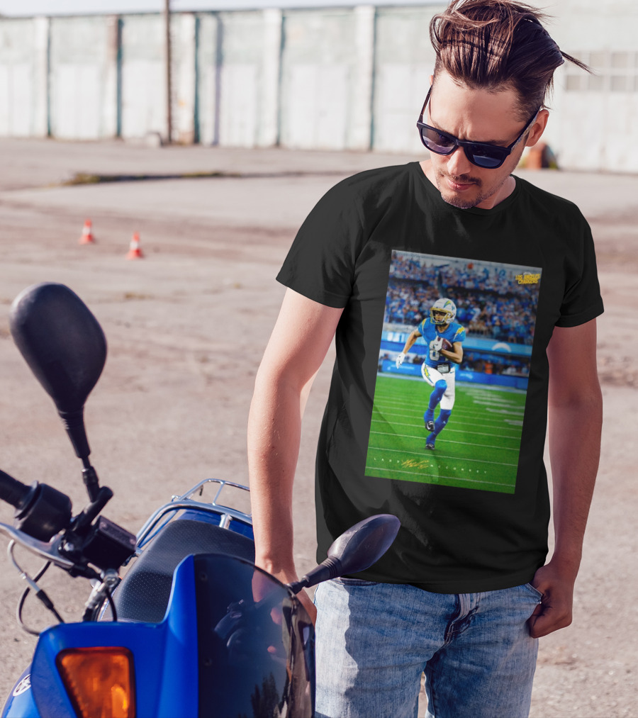 Los Angeles Chargers Vs Houston Texans Ladd McConkey Star WR NFL Signature T-Shirt