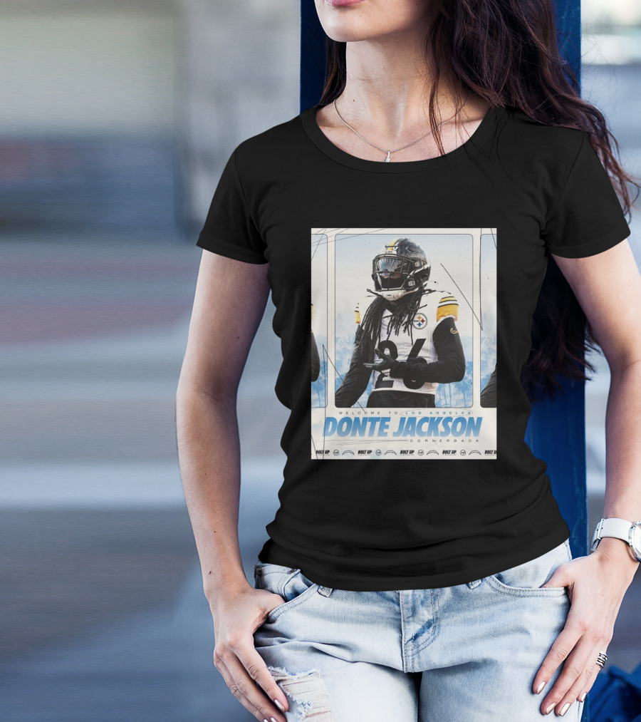Los Angeles Welcome Donte Jackson Cornerback Bolt Up Action Jackson T-Shirt